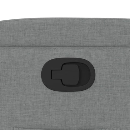 Polohovací Křeslo Světle Šedé Textil Světle Šedá