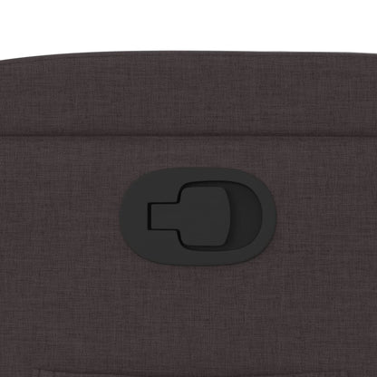 Polohovací Křeslo Tmavě Hnědé Textil Tmavě Hnědá