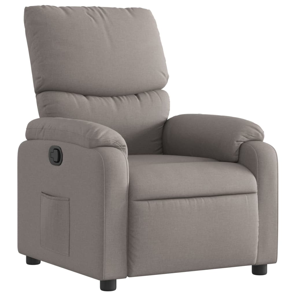 Polohovací Křeslo Textil Taupe