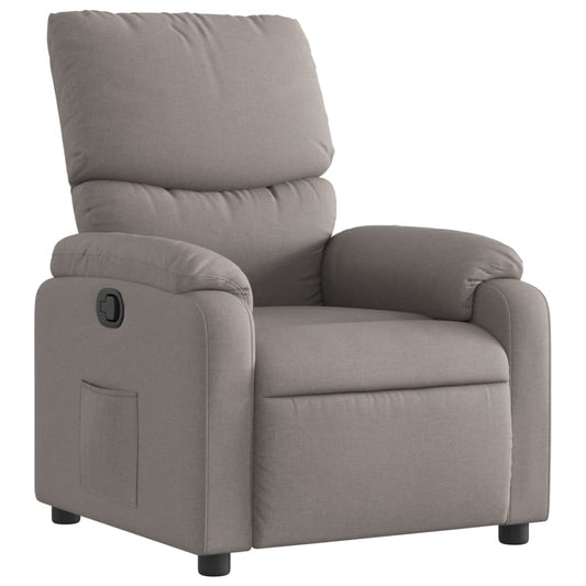 Polohovací Křeslo Textil Taupe