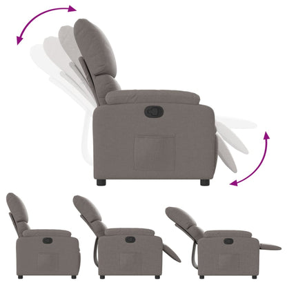 Polohovací Křeslo Textil Taupe