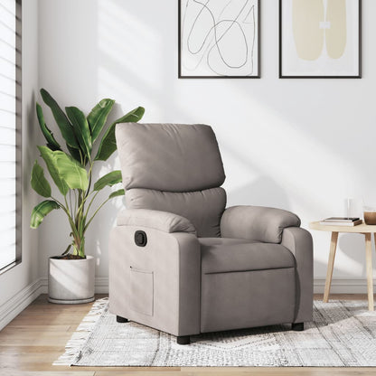 Polohovací Křeslo Textil Taupe