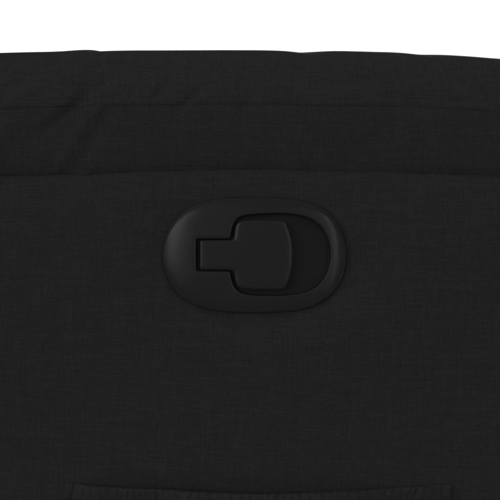 Polohovací Křeslo Černé Textil Černá