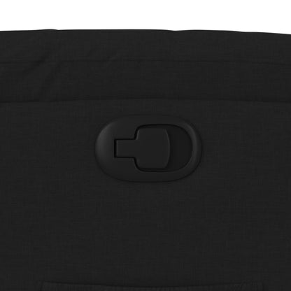 Polohovací Křeslo Černé Textil Černá
