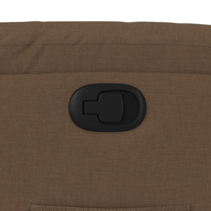 Polohovací Křeslo Hnědé Textil Hnědá