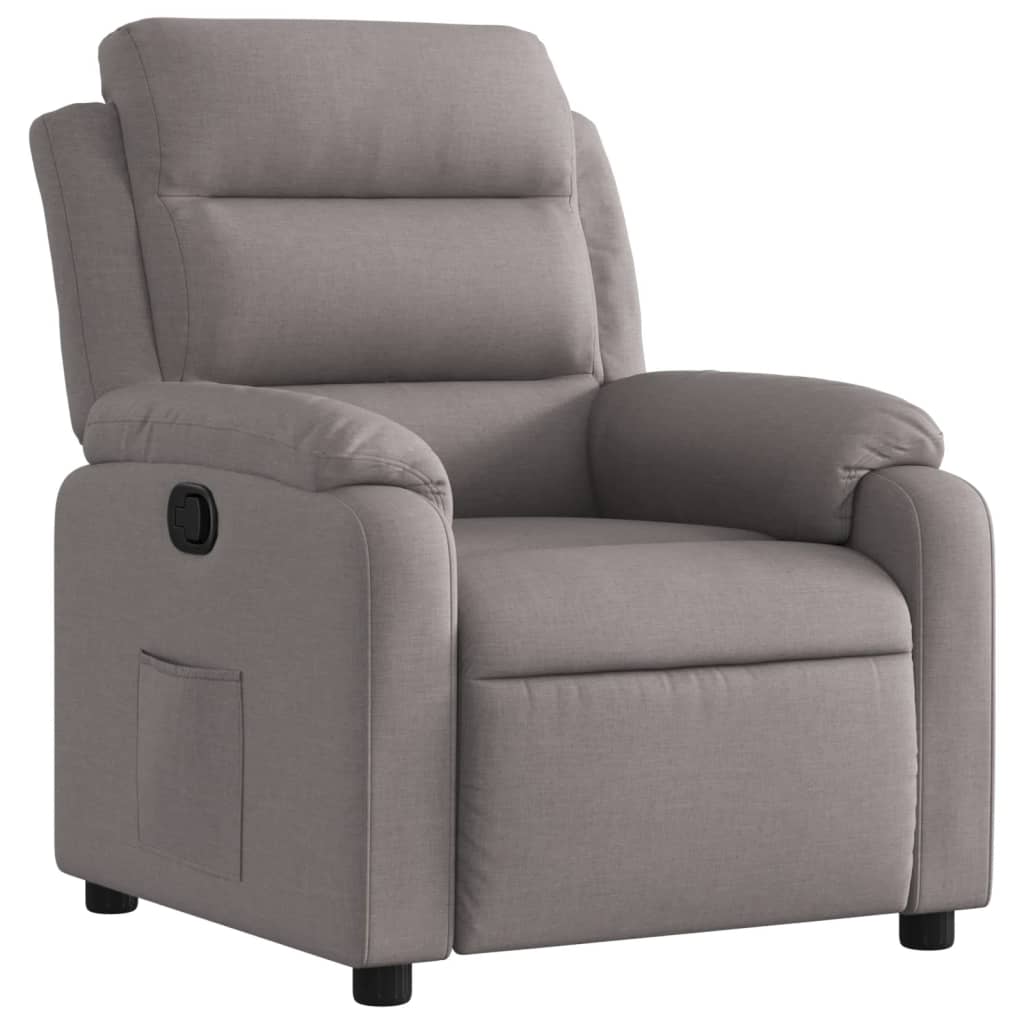 Polohovací Křeslo Textil Taupe