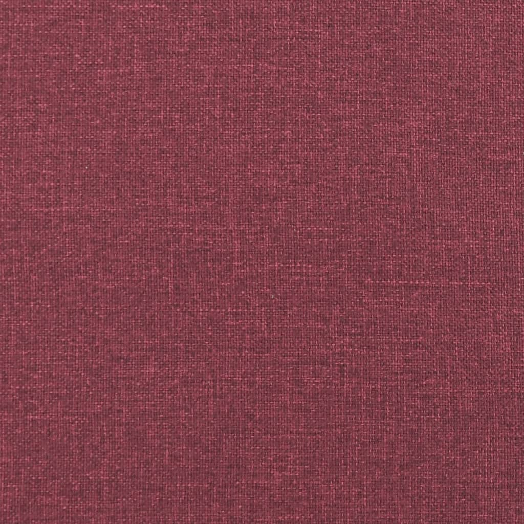 Masážní Polohovací Křeslo Vínové Textil Vínová Červená