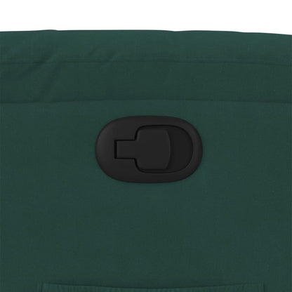 Polohovací Křeslo Tmavě Zelené Samet Tmavě Zelená