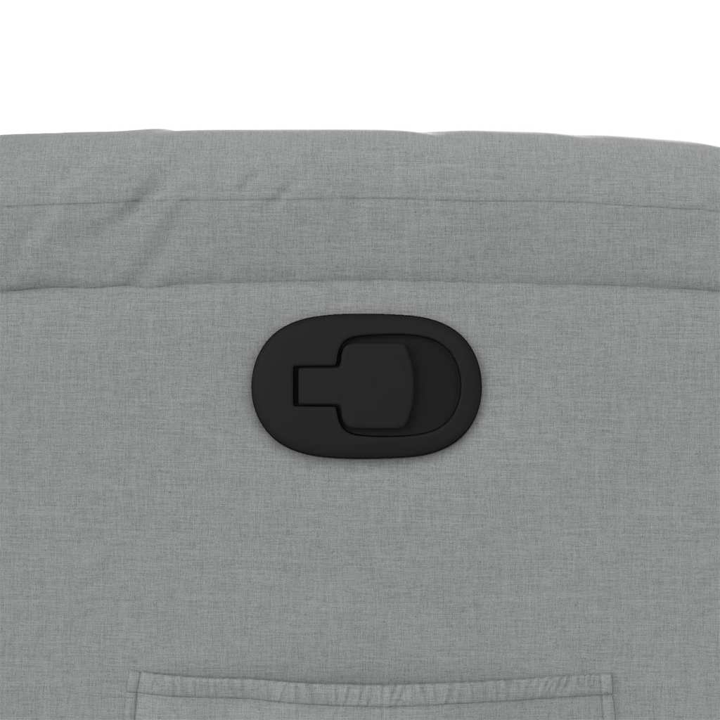 Polohovací Křeslo Světle Šedé Textil Světle Šedá