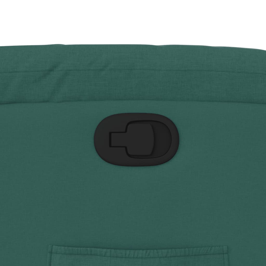 Polohovací Křeslo Tmavě Zelené Textil Tmavě Zelená