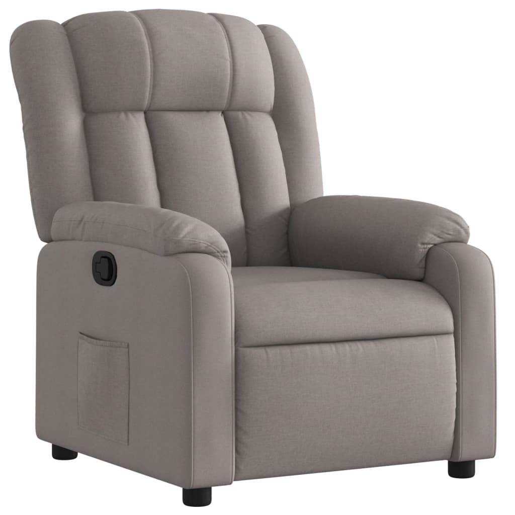 Polohovací Křeslo Textil Taupe