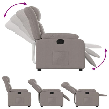 Polohovací Křeslo Textil Taupe