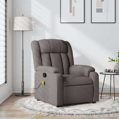 Polohovací Křeslo Textil Taupe