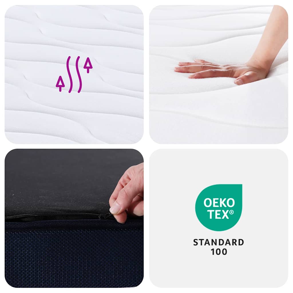 Taštičková Pružinová Matrace Středně Tvrdá