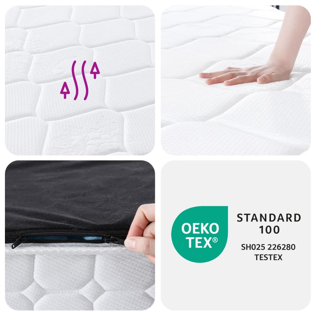 Taštičková Pružinová Matrace Středně Tvrdá 90 X 190 Cm