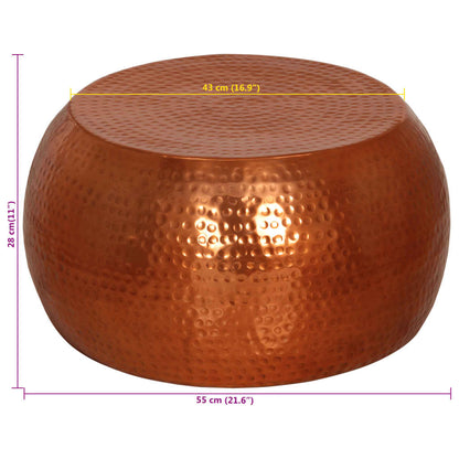 Konferenční Stolek Ø 55 X 28 Cm Hliník