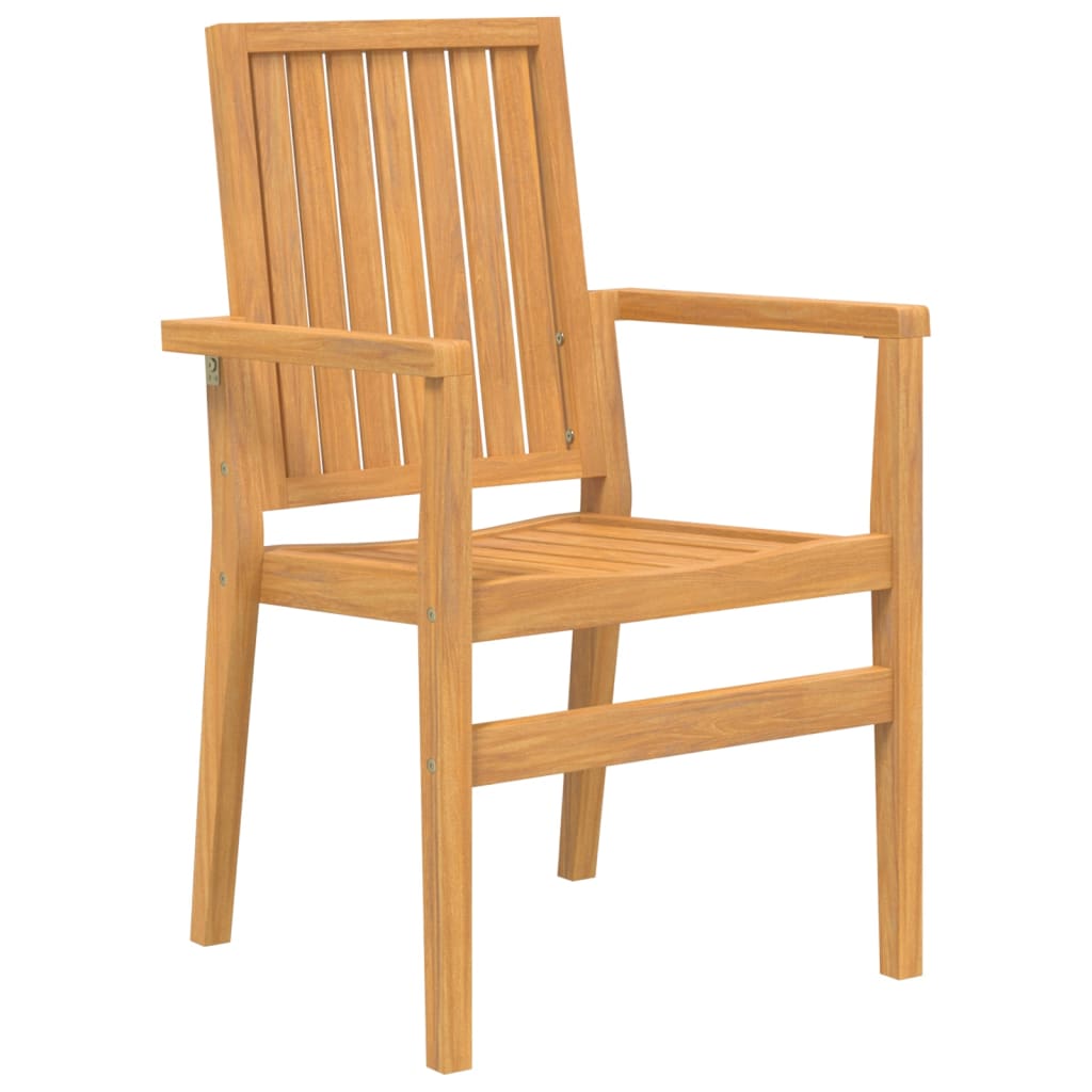 Stohovatelné Zahradní Židle 8 Ks 56,5X57,5X91 Cm Masivní Teak