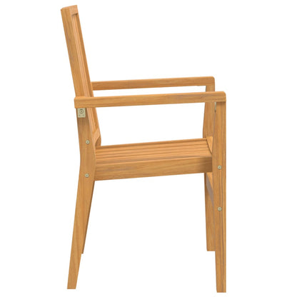 Stohovatelné Zahradní Židle 8 Ks 56,5X57,5X91 Cm Masivní Teak