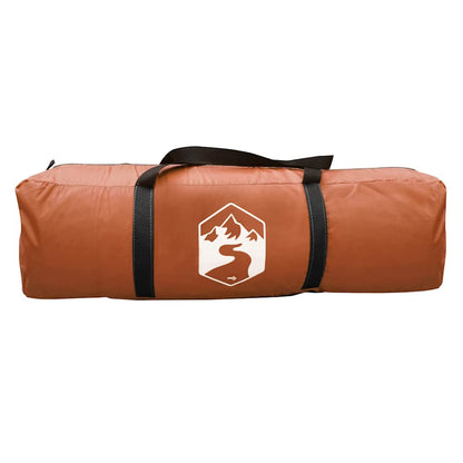 Rodinný Stan Kopule Pro 6 Osob Šedý A Oranžový Nepromokavý