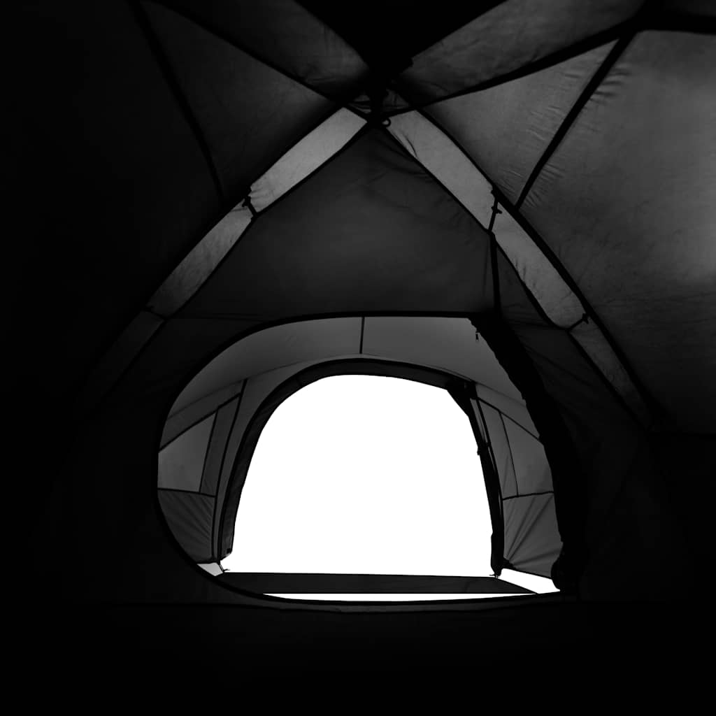 Kempingový Stan Kopule Pro 4 Osoby Bílý Zatemňovací Nepromokavý