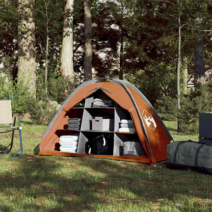 Úložný Stan S 9 Přihrádkami Šedý A Oranžový Nepromokavý