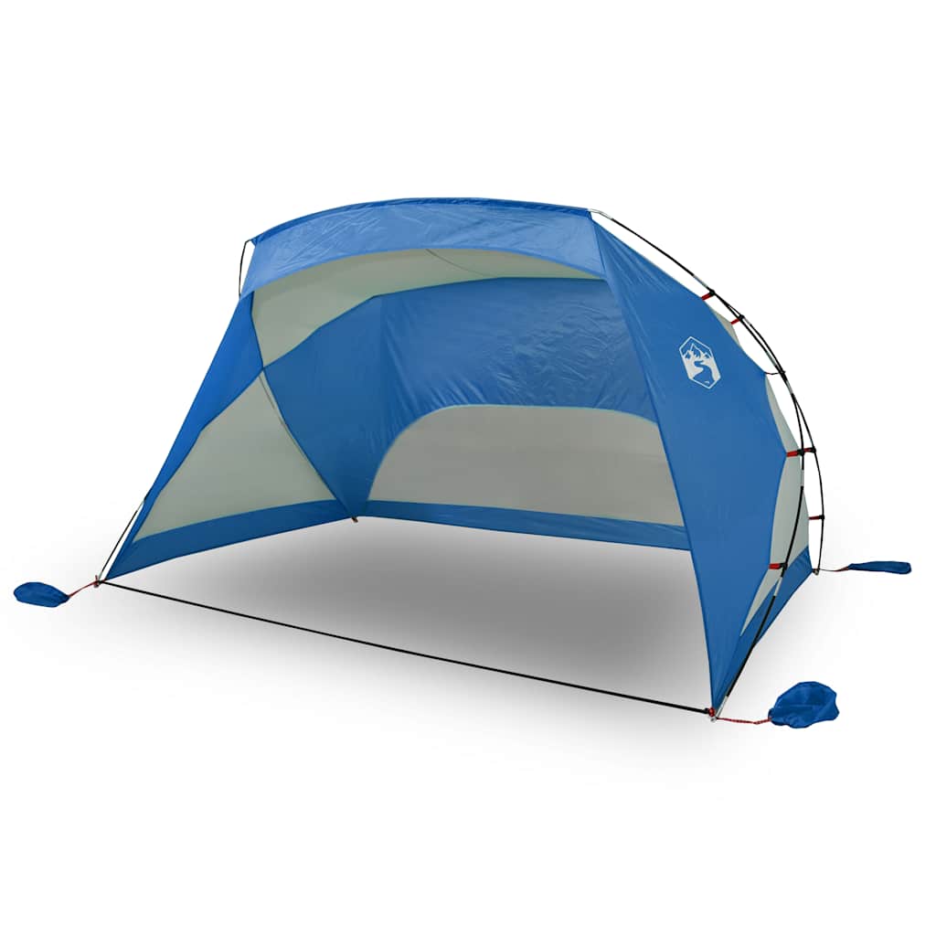 Plážový Stan Azurově Modrý 274X178X170/148 Cm 185T Polyester