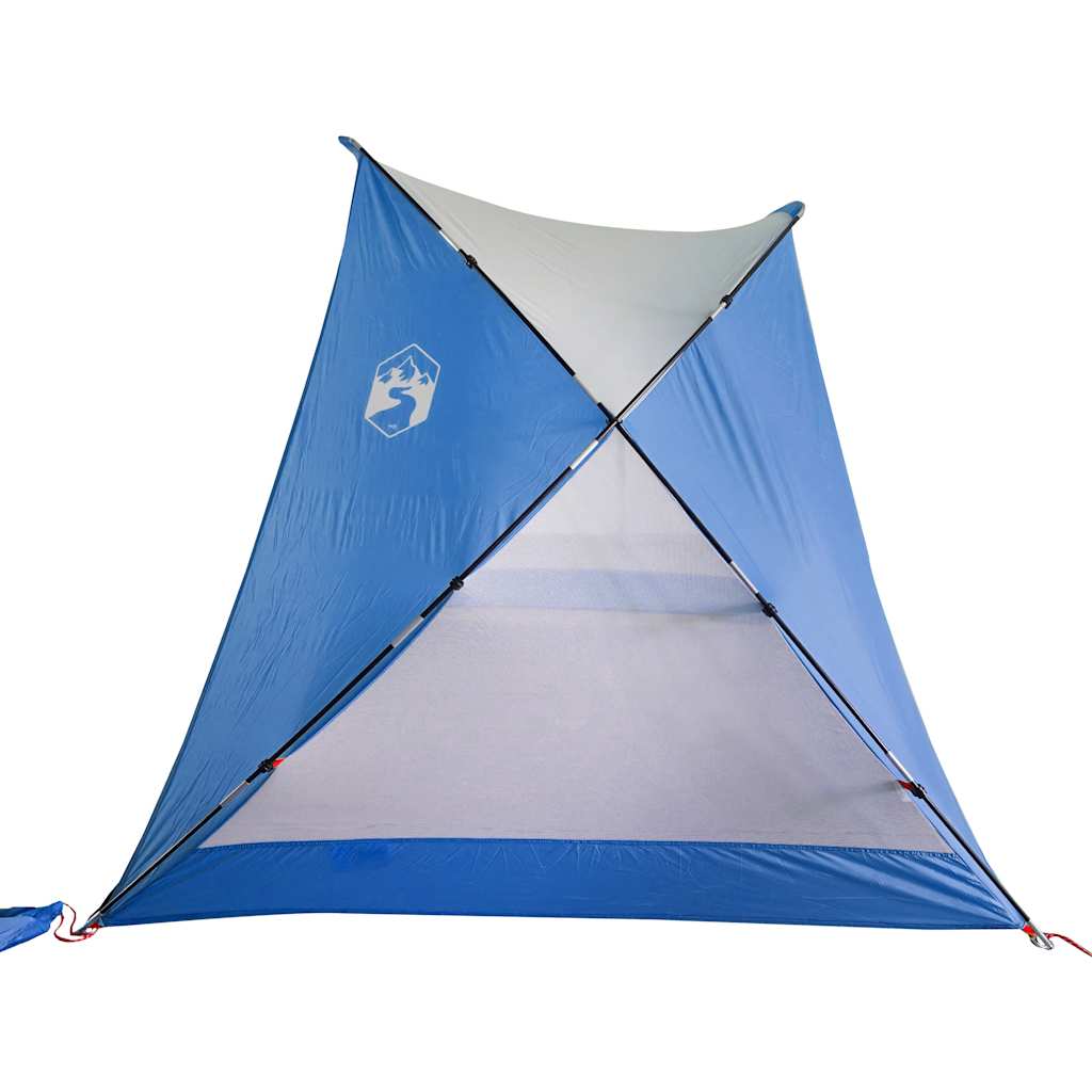 Plážový Stan Azurově Modrý 274X178X170/148 Cm 185T Polyester