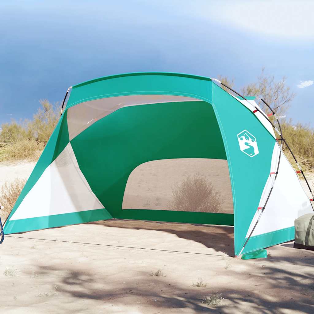 Plážový Stan Azurově Modrý 274X178X170/148 Cm 185T Polyester