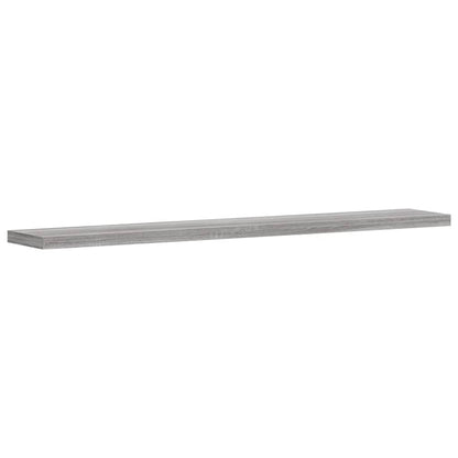 Nástěnné Police 4 Ks Šedé Sonoma 60X10X1,5 Cm Kompozitní Dřevo Šedá Sonoma