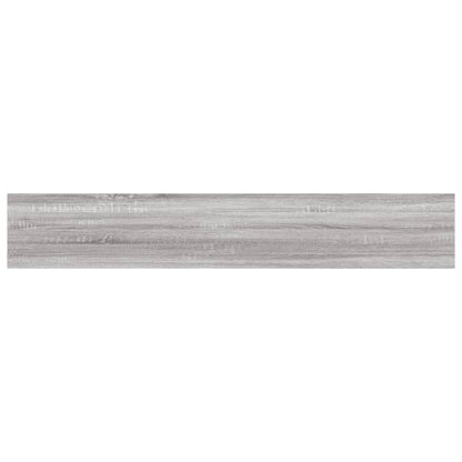 Nástěnné Police 4 Ks Šedé Sonoma 60X10X1,5 Cm Kompozitní Dřevo Šedá Sonoma