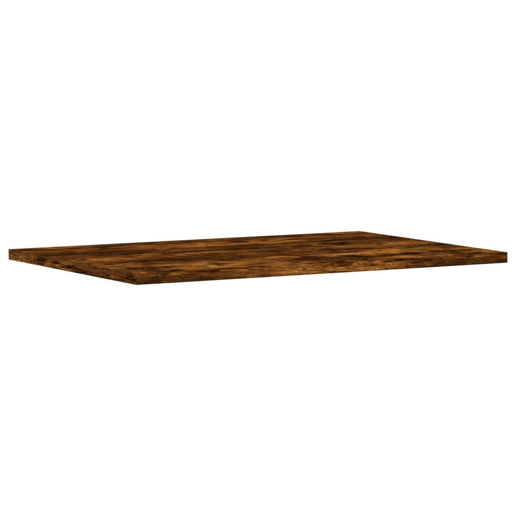 Nástěnné Police 4 Ks 60X40X1,5 Cm Kompozitní Dřevo Kouřový Dub