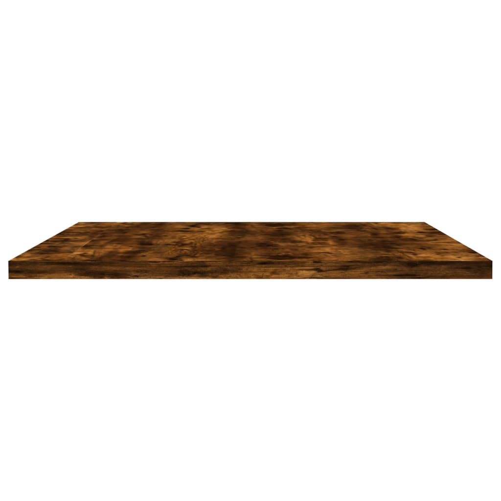 Nástěnné Police 4 Ks 60X40X1,5 Cm Kompozitní Dřevo Kouřový Dub