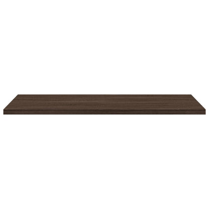 Nástěnné Police 4 Ks 60X40X1,5 Cm Kompozitní Dřevo Hnědý Dub