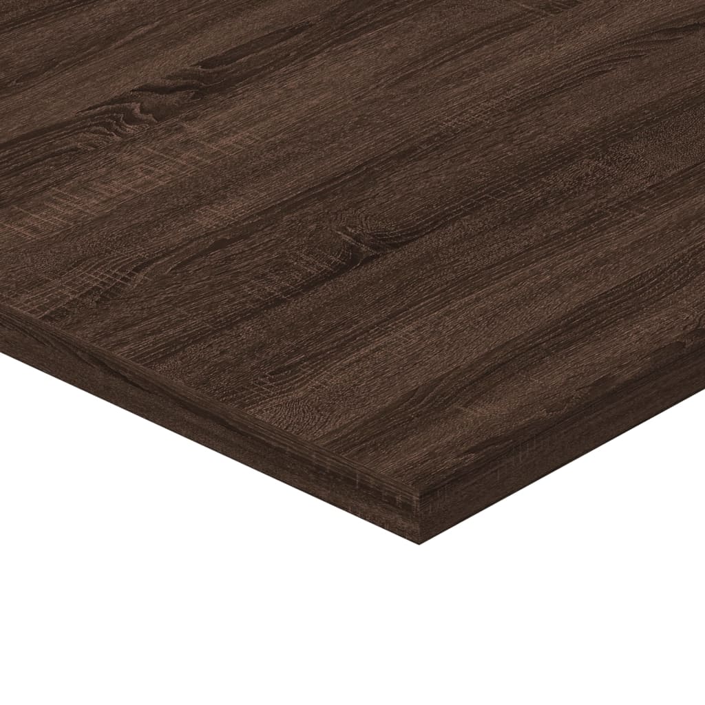 Nástěnné Police 4 Ks 60X40X1,5 Cm Kompozitní Dřevo Hnědý Dub