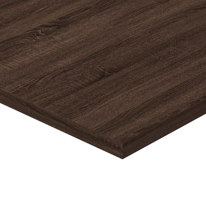 Nástěnné Police 4 Ks 60X40X1,5 Cm Kompozitní Dřevo Hnědý Dub