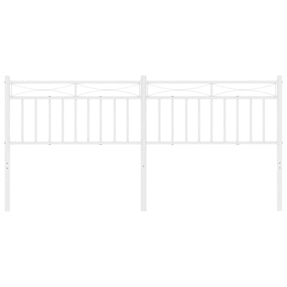 Kovové Čelo Postele Bílé