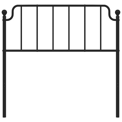 Kovové Náhradní Čelo Postele Černé 100 Cm