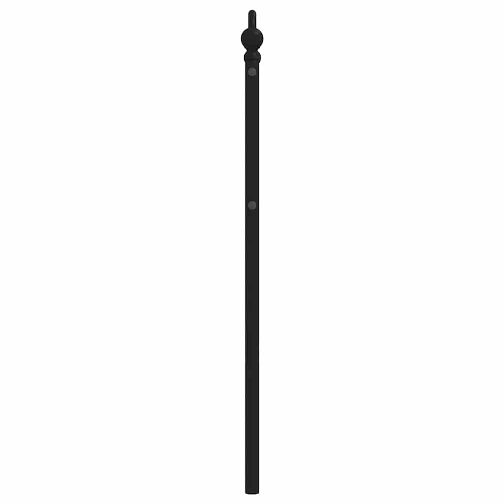 Kovové Náhradní Čelo Postele Černé 100 Cm