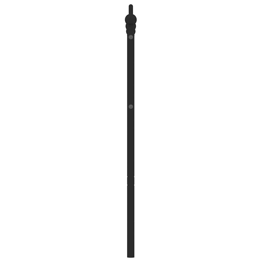 Kovové Náhradní Čelo Postele Černé 135 Cm
