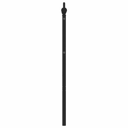 Kovové Náhradní Čelo Postele Černé 180 Cm