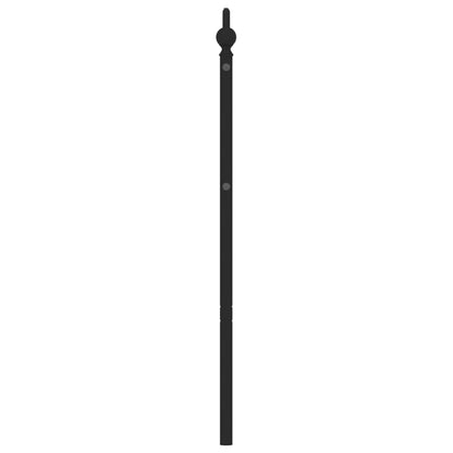 Kovové Náhradní Čelo Postele Černé 200 Cm