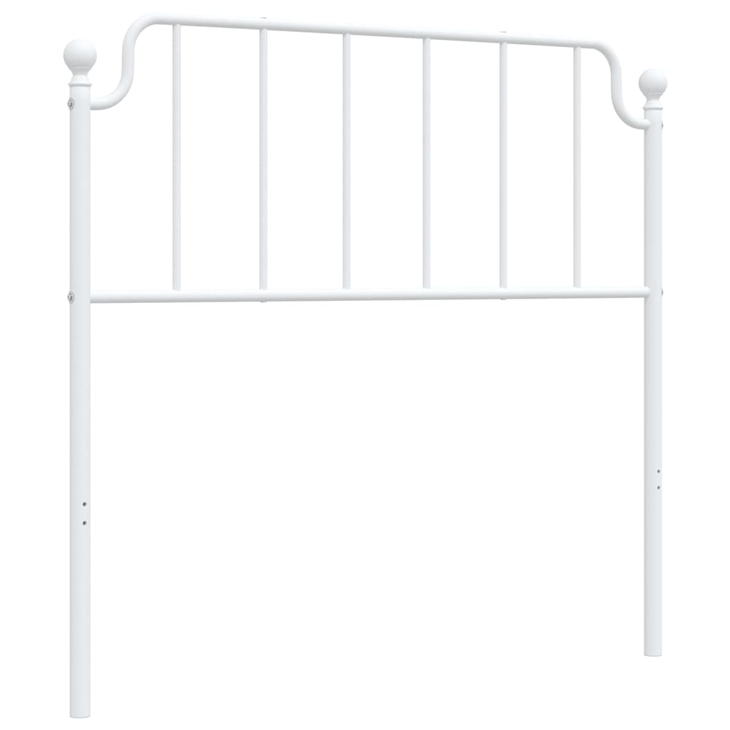 Kovové Náhradní Čelo Postele Bílé 100 Cm
