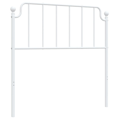 Kovové Náhradní Čelo Postele Bílé 100 Cm