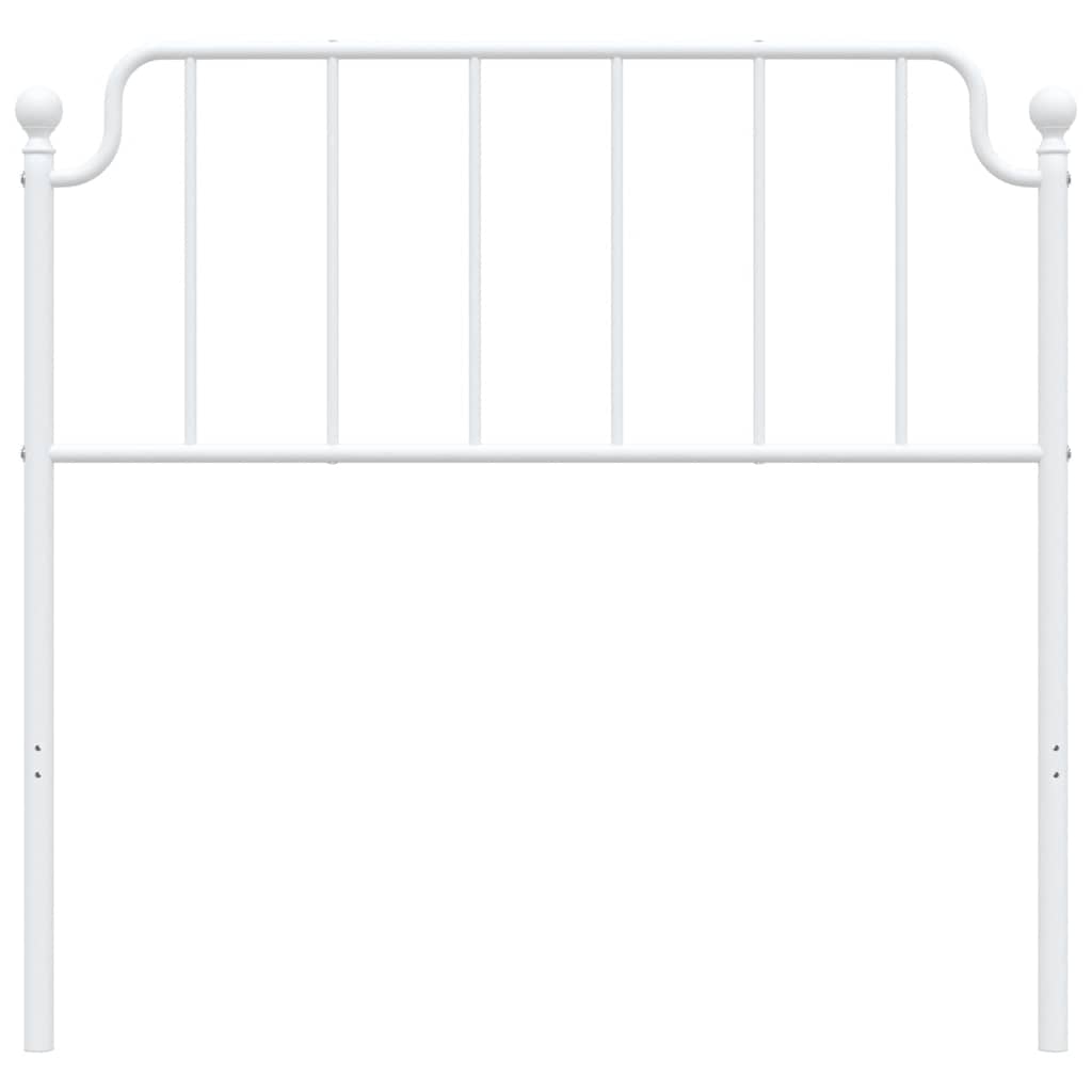 Kovové Náhradní Čelo Postele Bílé 100 Cm