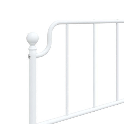 Kovové Náhradní Čelo Postele Bílé 100 Cm