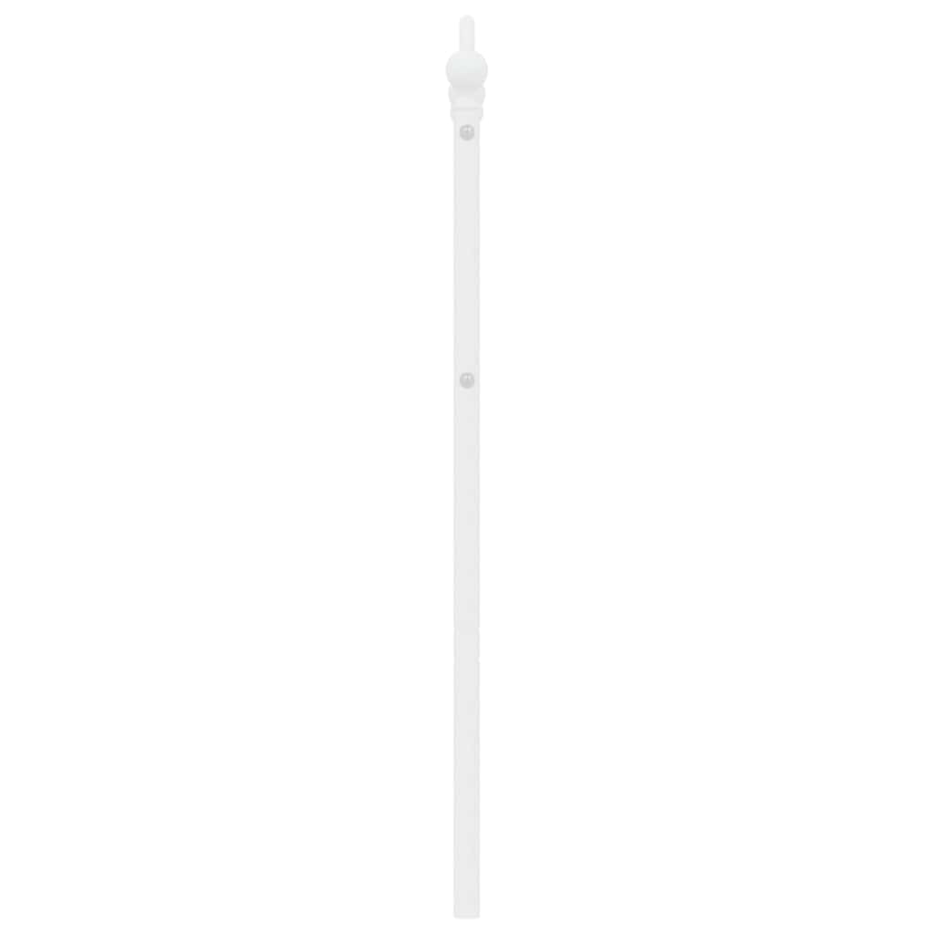 Kovové Náhradní Čelo Postele Bílé 135 Cm