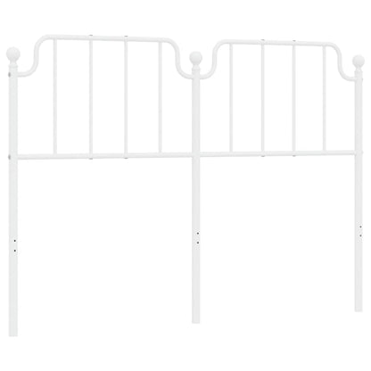 Kovové Náhradní Čelo Postele Bílé 150 Cm