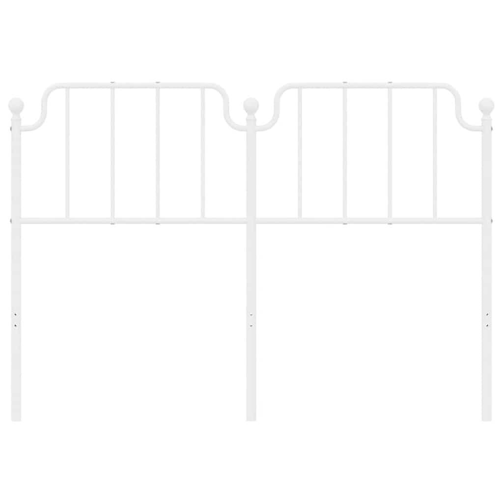 Kovové Náhradní Čelo Postele Bílé 150 Cm