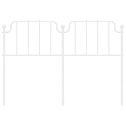 Kovové Náhradní Čelo Postele Bílé 150 Cm