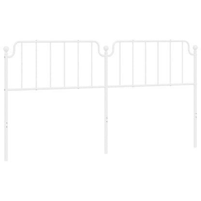 Kovové Náhradní Čelo Postele Bílé 193 Cm